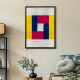 Fragments of Color - Contemporary Artistry Meticulously Crafted with Woven Threads